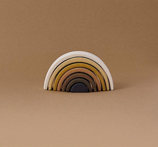 Деревянная пирамидка Радуга грез "Цвета кожи", дуги